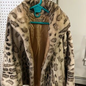 1970s vintage faux fur coat